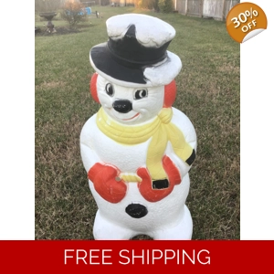 Poloron Frosty Snowman Blow Mold