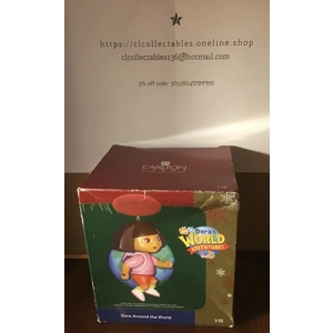 Carlton Cards Dora Around the World Christmas Ornament