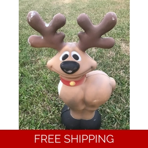 Smiling Reindeer Blow Mold