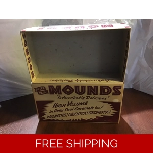 Peter Paul Mounds Vintage Empty Box