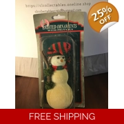 Vintage Christmas Snowman Ornament String Light With Pigtail