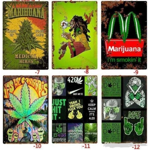 Vintage Style Novelty Tin Sign Decoration Collection