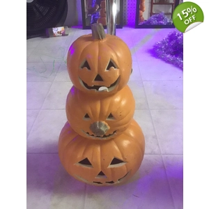 Halloween Decor Jack-o'-Lantern Pumpkin Stack
