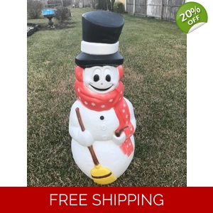 Empier Scarfed Snowman Blow Mold