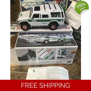 Hess Toy Truck 2004 Sport Utility Vehicle and Motorcycles