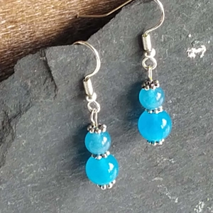 Blue Jade earrings