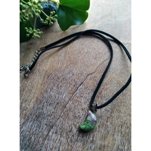 Zoisite Moon pendant