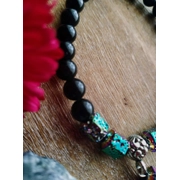 Onyx & Hematite crystal bracelet