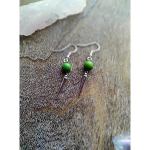Howlite spike earrings