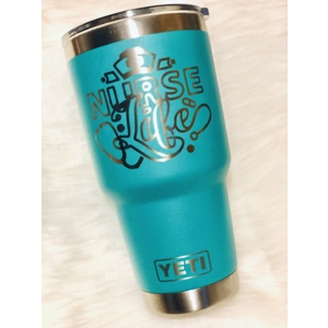 Custom 32 oz Stencil Tumbler