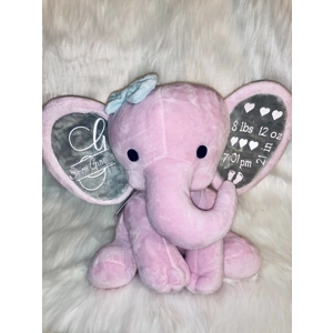 Birth Announcement Plush Animal