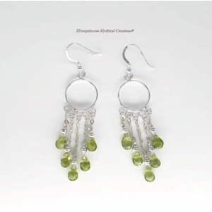 Peridot multi drop Earrings