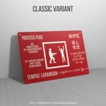 Protected Place Mini Metal Sign