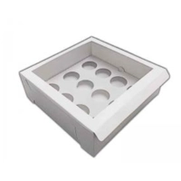 12 CUPCAKE WINDOW BOX AND INSERT PACK 25