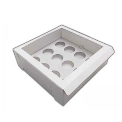 12 CUPCAKE WINDOW BOX AND INSERT PACK 25