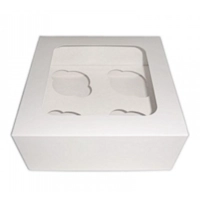 4 CUPCAKE WINDOW BOX AND INSERT PACK 25