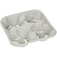 Moulded fibre 4 cup carrier (case 130)