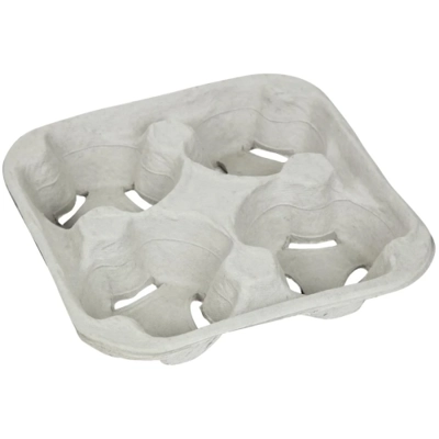 Moulded fibre 4 cup carrier (case 130) Moulded fibre 4 cup carrier (case 130)