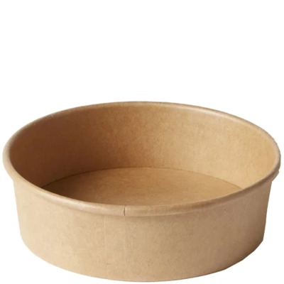 1000ml Round Kraft Salad Bowls (case 300) 1000ml Round Kraft Salad Bowls (case 300)