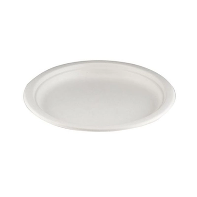9" white bagasse plate (Case size 500)