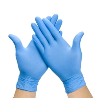 Small Blue nitrile powder Free gloves (case 100)