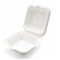 Bagasse Burger box 6x6