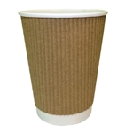 8oz Kraft Ripple Cups (Pack size 500) 8oz Kraft Ripple Cups (Pack size 500)