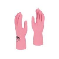 Pink rubber Gloves pack 12