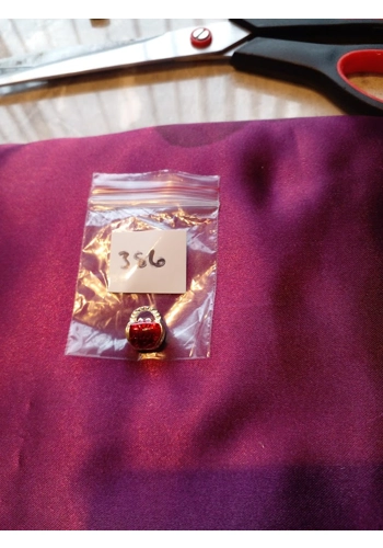 red enamel purse charm
