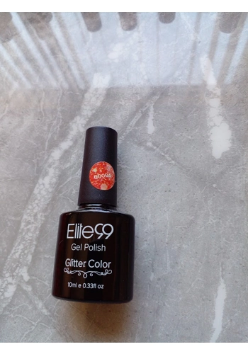 Elite 99 Gel Glitter Polish No 06 Red