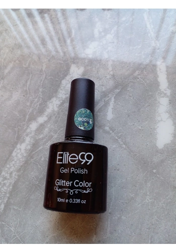 Elite 99 Gel Glitter Polish No 12 Green