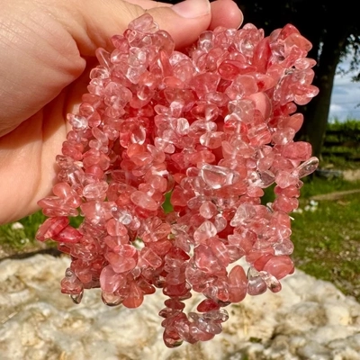 Crystal Chip Gemstone Bracelets