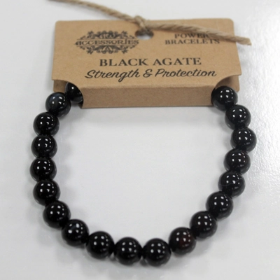 Black Agate Power Bracelet