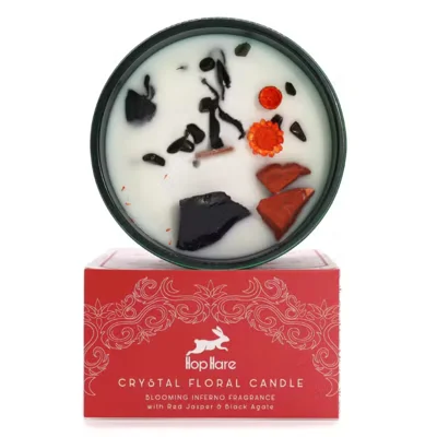 Hop Hare Crystal Magic Flower Candle - Various