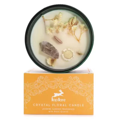 Hop Hare Crystal Magic Flower Candle - Various