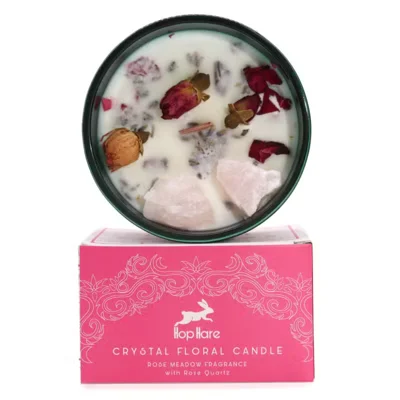 Hop Hare Crystal Magic Flower Candle - Various