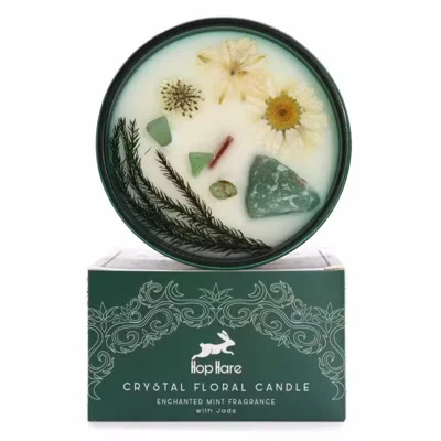Hop Hare Crystal Magic Flower Candle - Various