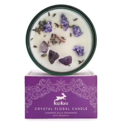 Hop Hare Crystal Magic Flower Candle - Various