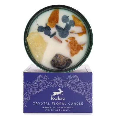 Hop Hare Crystal Magic Flower Candle - Various