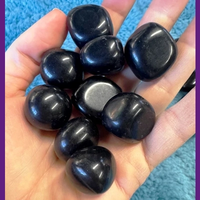 Black Obsidian Tumble 2-3cm Obsidian Gemstone Glossy Finish