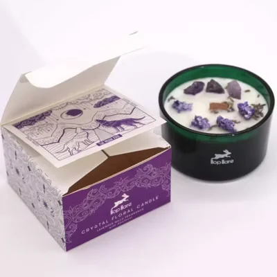 Hop Hare Crystal Magic Flower Candle - Various