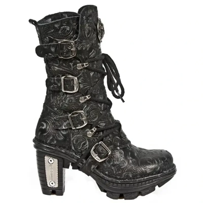 New Rock Ladies Floral Gothic Leather Boots- NEOTR005-S25 New Rock Ladies Floral Gothic Leather Boots- NEOTR005-S25