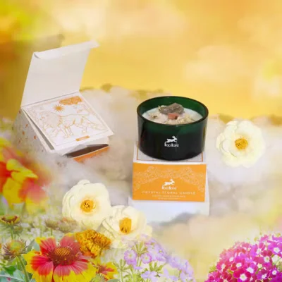 Hop Hare Crystal Magic Flower Candle - Various