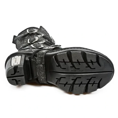 New Rock Ladies Floral Gothic Leather Boots- NEOTR005-S25 New Rock Ladies Floral Gothic Leather Boots- NEOTR005-S25