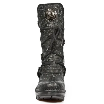 New Rock Ladies Floral Gothic Leather Boots- NEOTR005-S25 New Rock Ladies Floral Gothic Leather Boots- NEOTR005-S25