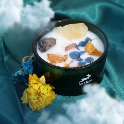 Hop Hare Crystal Magic Flower Candle - Various