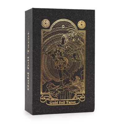 Gold Foil Tarot Set with Book - Gift Box Gold Foil Tarot Set with Book - Gift Box
