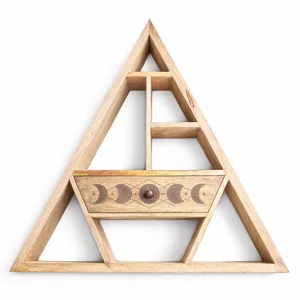 Triangle Shaped Wall Shelf w..