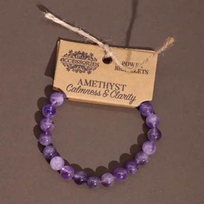 Amethyst Healing Energy Power Bracelet for Spiritual Balance Amethyst Healing Energy Power Bracelet for Spiritual Balance
