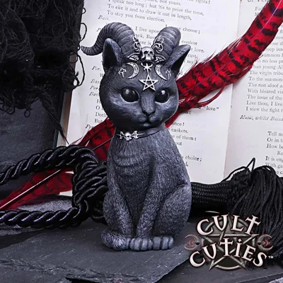Pawzuph Horned Occult Cat Figurine 11cm Pawzuph Horned Occult Cat Figurine 11cm